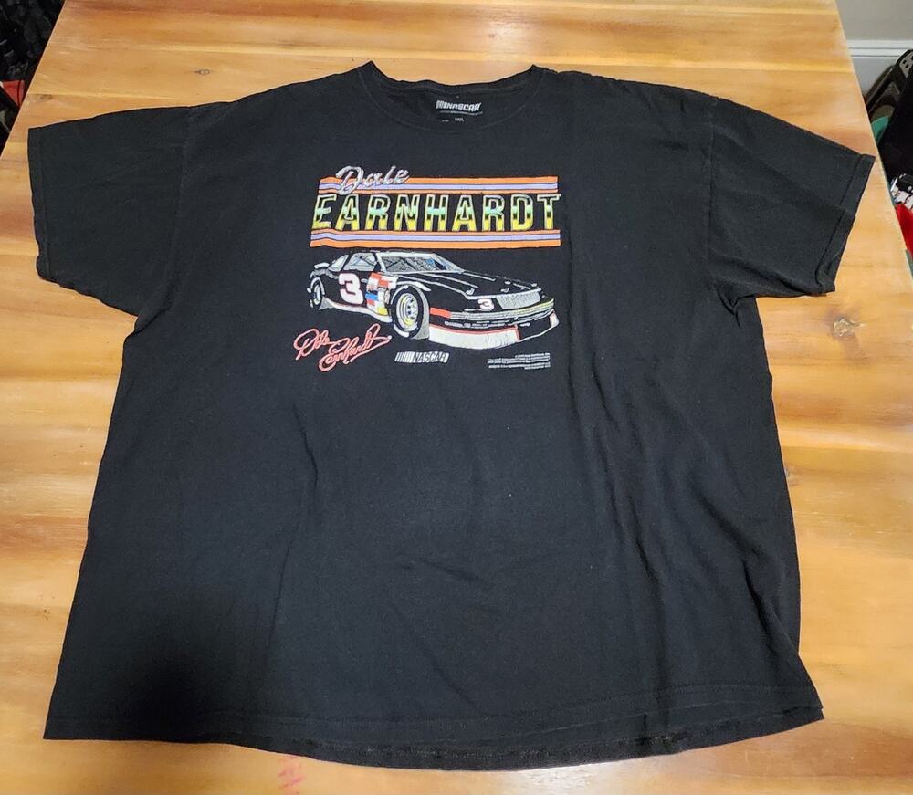 NASCAR Dale Earnhardt #3 Graphic T-Shirt 3XL Black Vintage Style Racing Tee